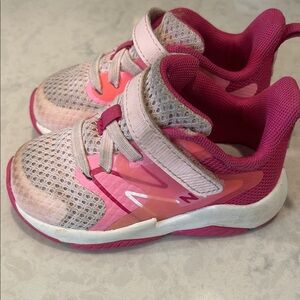 Kids Pink Mesh Athletic Sneakers